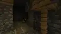 A monster room connected to a dead end of a mineshaft.