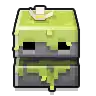 An icon of a mossy golem shown on the hotbar.