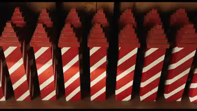 Firework rockets in A Minecraft Movie.