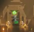 Nameless One as shown in the Minecraft Dungeons Teaser.