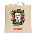 "Never Trick or Treat in the Nether," an official tote bag sold for Halloween.