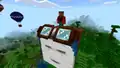 Noor standing on top of a happy ghast
