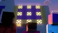 Redstone lamps lighting up above Noor, Zuri, and Efe.