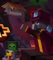 Enchanter novelty in Minecraft Dungeons loading screen.