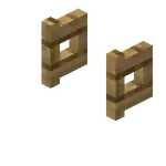 Oak Fence Gate (Opened).png: Infobox image for Fence Gate the block in Minecraft