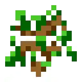 Oak sapling texture with unknown white texture applied as overlay