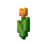 Orange Tulip (inventory) MCE.png: Infobox image for Flower the block in Minecraft