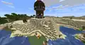 Pillager outpost and desert pyramid generated on top of each other.