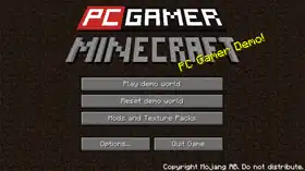 PC Gamer Demo.png: Infobox image for Minecraft Demo (PC Gamer) the version in Minecraft