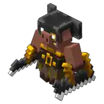 A piglin brute in Minecraft Legends.