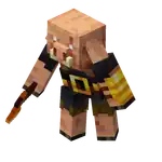 A piglin brute in Minecraft Dungeons.
