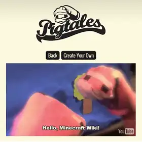 Pigtales.png: Infobox image for Pig Tales the website in Minecraft