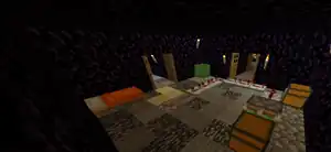 The "recommended" build of the Bedrock Edition piston-chest dupe method.