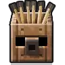 An icon of a plank golem shown on the hotbar.