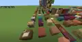 Several blocks in the plastic texture pack.