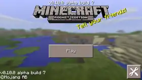 Pocket Edition 0.10.0 build 7.png: Infobox image for v0.10.0 alpha build 7 the version in Minecraft
