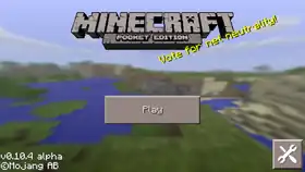Pocket Edition 0.10.4.png: Infobox image for v0.10.4 alpha the version in Minecraft