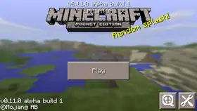 Pocket Edition 0.11.0 build 1.png: Infobox image for v0.11.0 alpha build 1 the version in Minecraft