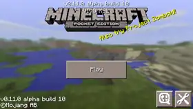 Pocket Edition 0.11.0 build 10.png: Infobox image for v0.11.0 alpha build 10 the version in Minecraft