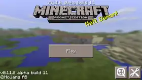 Pocket Edition 0.11.0 build 11.png: Infobox image for v0.11.0 alpha build 11 the version in Minecraft