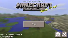 Pocket Edition 0.11.0 build 9.png: Infobox image for v0.11.0 alpha build 9 the version in Minecraft
