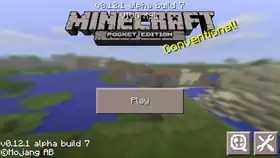 Pocket Edition 0.12.1 build 7.png: Infobox image for v0.12.1 alpha build 7 the version in Minecraft