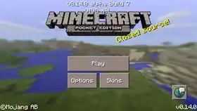 Pocket Edition 0.14.0 build 7.png: Infobox image for v0.14.0 alpha build 7 the version in Minecraft