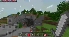 Pocket Edition 0.8.1 ingame.png: Infobox image for v0.8.1 alpha the version in Minecraft