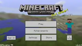Pocket Edition 1.1.3.png: Infobox image for v1.1.3 the version in Minecraft
