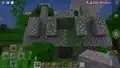 Second image of a jungle temple in Bedrock Edition.