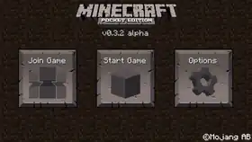 Pocket Edition v0.3.2 alpha.png: Infobox image for v0.3.2 alpha the version in Minecraft