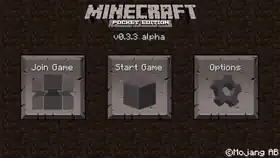 Pocket Edition v0.3.3 alpha.png: Infobox image for v0.3.3 alpha the version in Minecraft