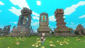 All three power towers, including the blast tower.