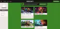 What the Minecraft website's profile page looks like.