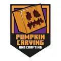 "Pumpkin Carving and Crafting", an official T-Shirt design featuring a carved pumpkin.