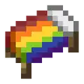 The rainbow bed item texture.