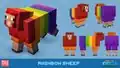 Overview of the rainbow sheep.