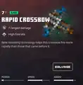 A rapid crossbow within the inventory.