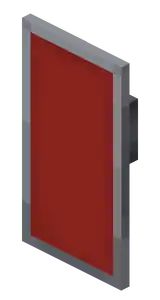 Red Shield.png: Infobox image for Shield the item in Minecraft