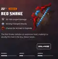 Red snake within the inventory.