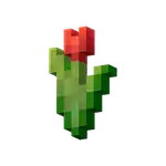 Red Tulip (inventory) MCE.png: Infobox image for Flower the block in Minecraft