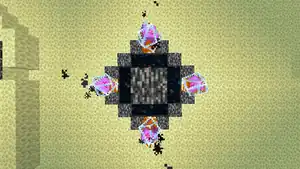 A player trying to respawn the ender dragon.