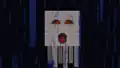 A ghast in the Overworld during rain.