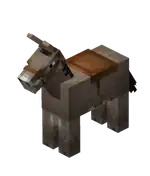 Saddled Donkey.png: Infobox image for Donkey the entity in Minecraft