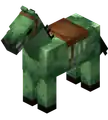 Saddled Zombie Horse.png: Infobox image for Zombie Horse the entity in Minecraft