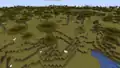 A savanna plateau single biome world before 1.18. The surface is roughly 20 blocks higher than the regular savanna.