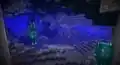 A flooded cave full of sculk.