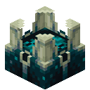 Invicon Sculk Shrieker.png: Inventory sprite for Sculk Shrieker in Minecraft as shown in-game linking to Sculk Shrieker with description: Sculk Shrieker