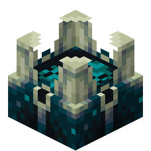 Sculk Shrieker.gif: Infobox image for Sculk Shrieker the block in Minecraft