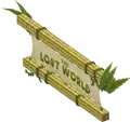 The Lost World sign.